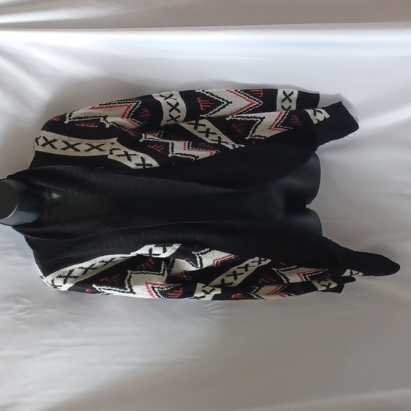 Say What? Boho Aztec Pattern Knit Cardigan - Picture 2 of 4